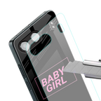 baby girl back phone cover | glass case for oneplus nord 4