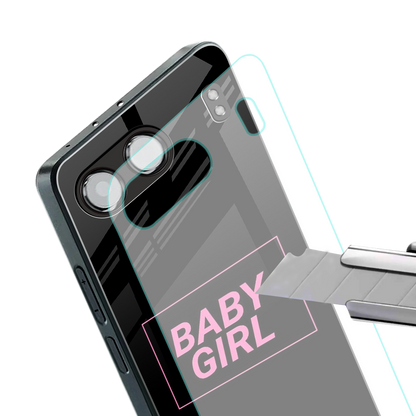 baby girl back phone cover | glass case for oneplus nord 4