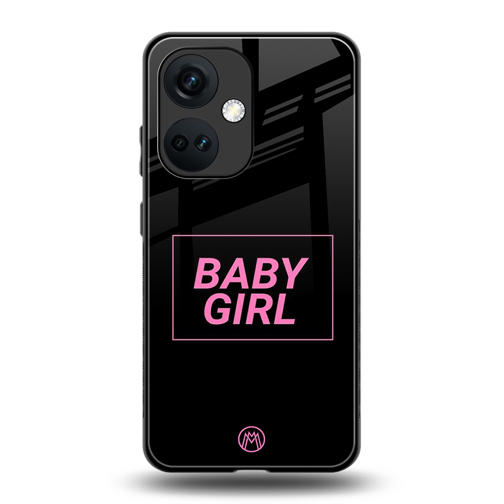 baby girl back phone cover | glass case for oneplus nord ce 3