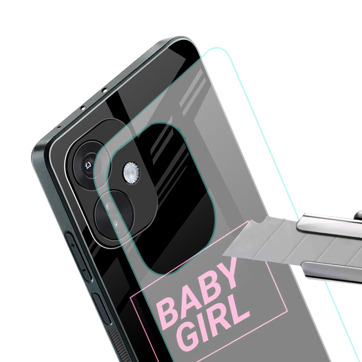 baby girl back phone cover | glass case for oneplus nord ce 3