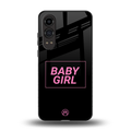 baby girl back phone cover | glass case for oneplus nord ce 4 lite