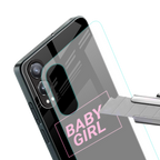 baby girl back phone cover | glass case for oneplus nord ce 4 lite