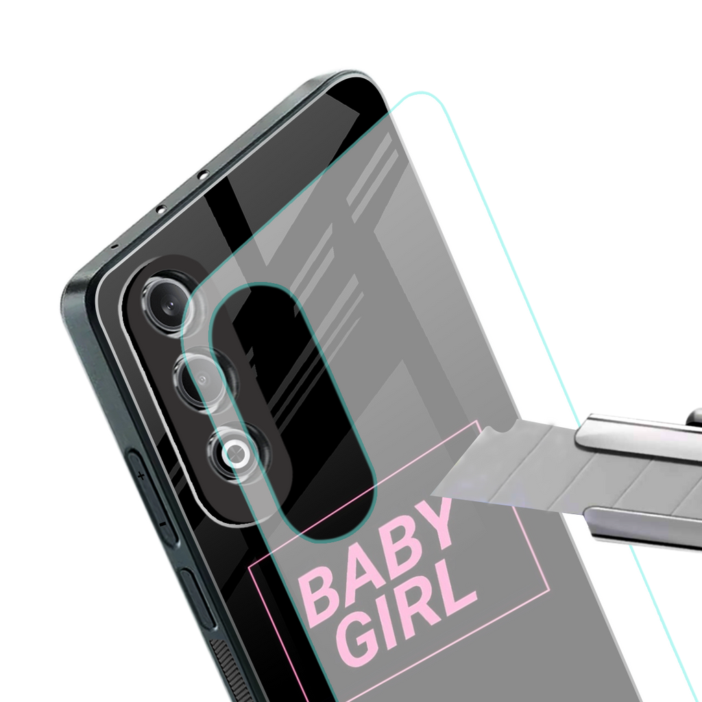 baby girl back phone cover | glass case for oneplus nord ce 4