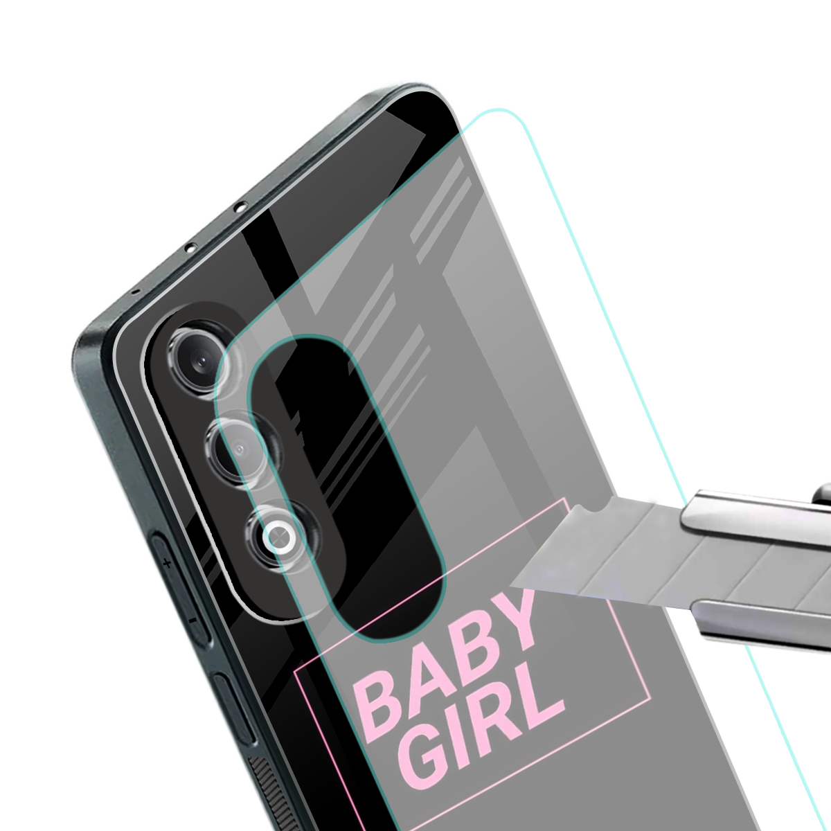 baby girl back phone cover | glass case for oneplus nord ce 4