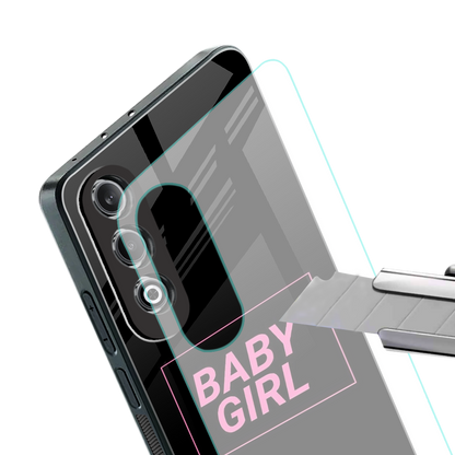 baby girl back phone cover | glass case for oneplus nord ce 4