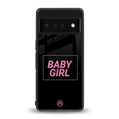 baby girl back phone cover | glass case for google pixel 6 pro