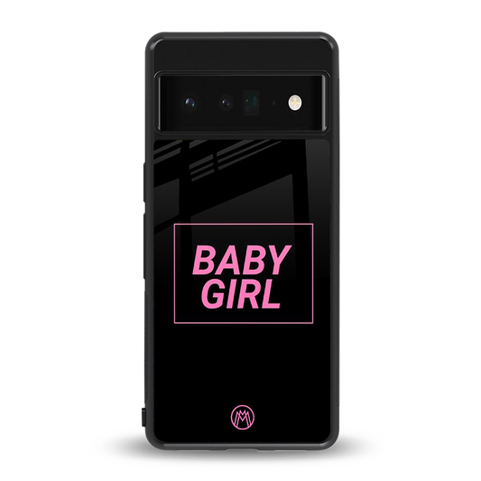 baby girl back phone cover | glass case for google pixel 6 pro