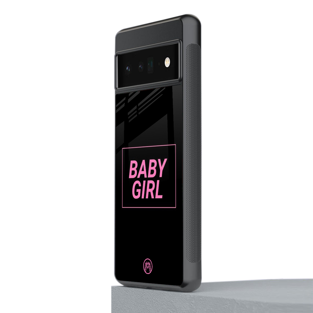 baby girl back phone cover | glass case for google pixel 6 pro