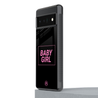 baby girl back phone cover | glass case for google pixel 6 pro