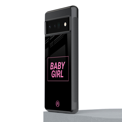 baby girl back phone cover | glass case for google pixel 6 pro