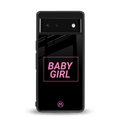 baby girl back phone cover | glass case for google pixel 6