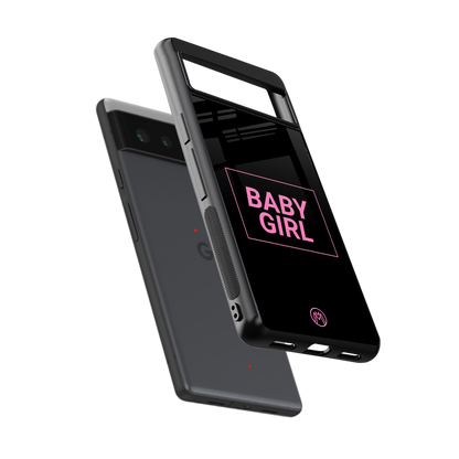 baby girl back phone cover | glass case for google pixel 6