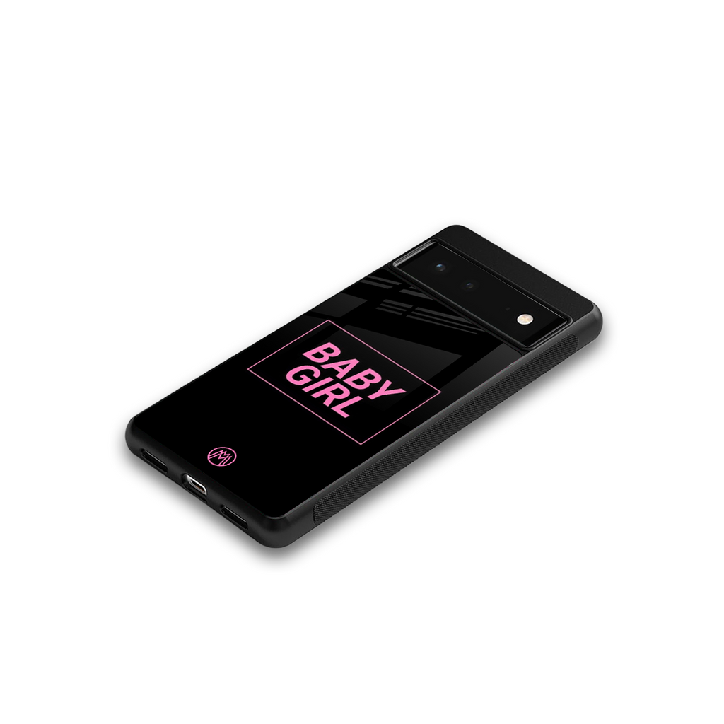 baby girl back phone cover | glass case for google pixel 6