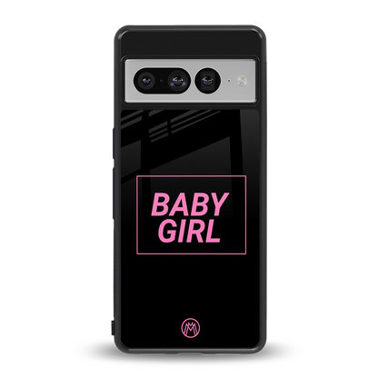 baby girl back phone cover | glass case for google pixel 7 pro