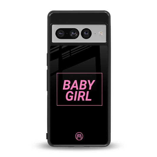 baby girl back phone cover | glass case for google pixel 7 pro