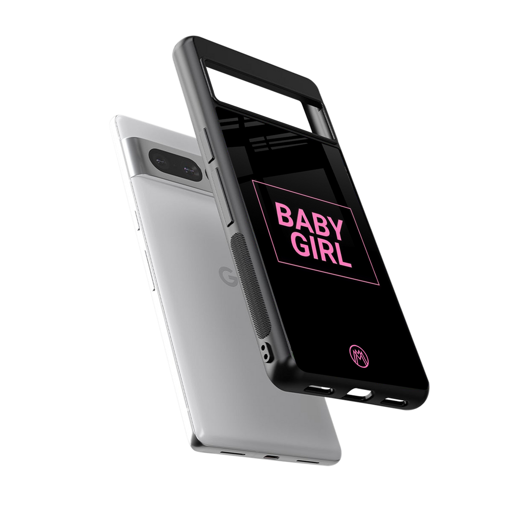 baby girl back phone cover | glass case for google pixel 7 pro
