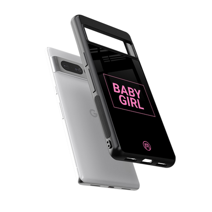 baby girl back phone cover | glass case for google pixel 7 pro