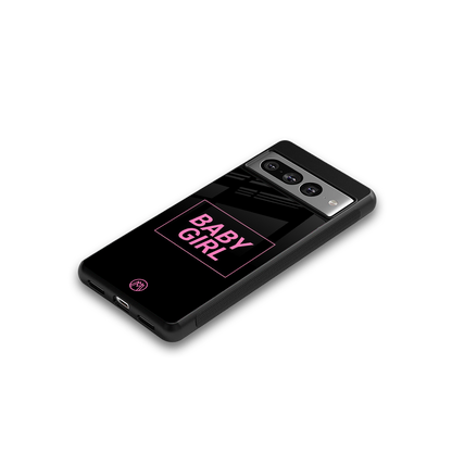 baby girl back phone cover | glass case for google pixel 7 pro