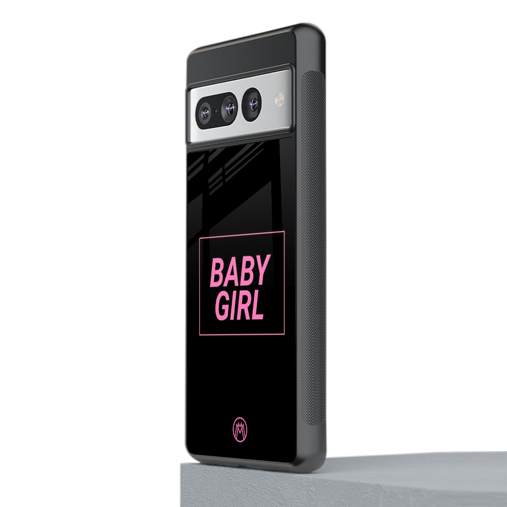 baby girl back phone cover | glass case for google pixel 7 pro