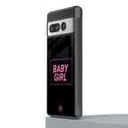 baby girl back phone cover | glass case for google pixel 7 pro