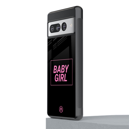 baby girl back phone cover | glass case for google pixel 7 pro