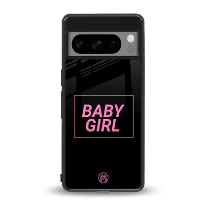 baby girl back phone cover | glass case for google pixel 8 pro