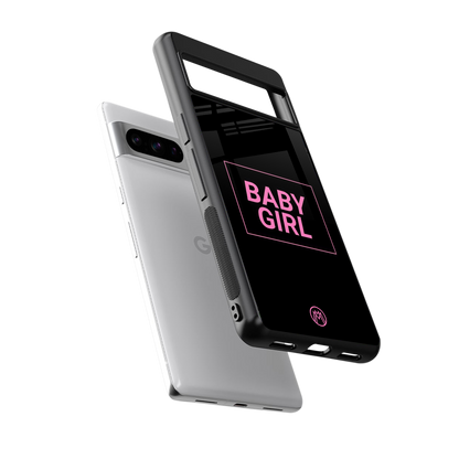 baby girl back phone cover | glass case for google pixel 8 pro