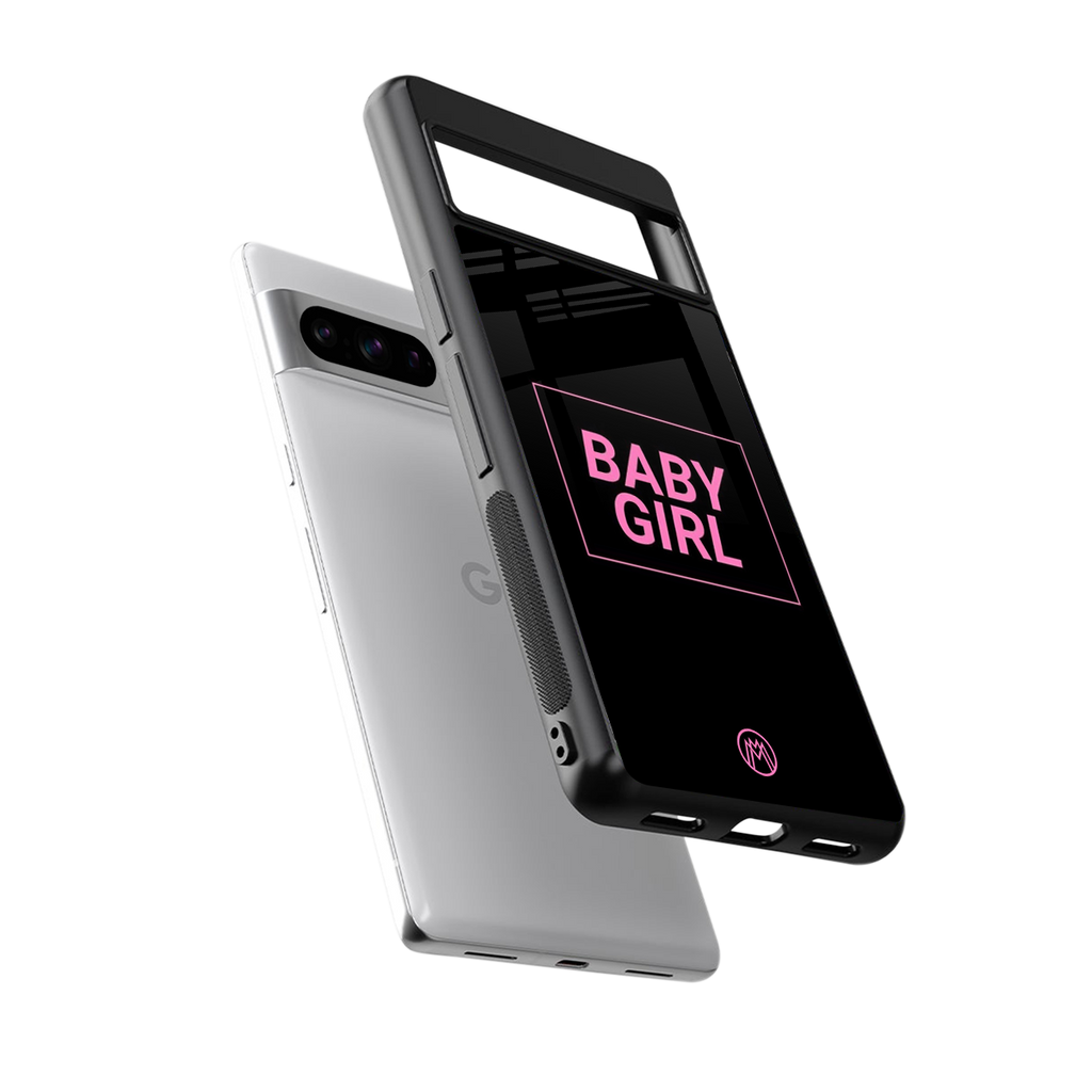 baby girl back phone cover | glass case for google pixel 8 pro