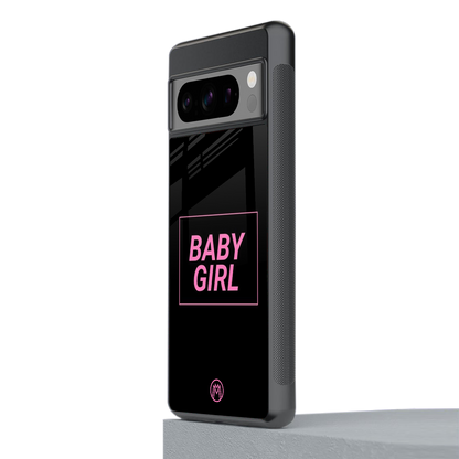 baby girl back phone cover | glass case for google pixel 8 pro