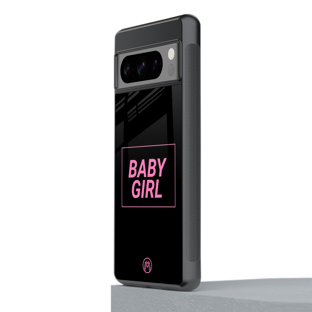 baby girl back phone cover | glass case for google pixel 8 pro