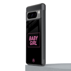 baby girl back phone cover | glass case for google pixel 8 pro