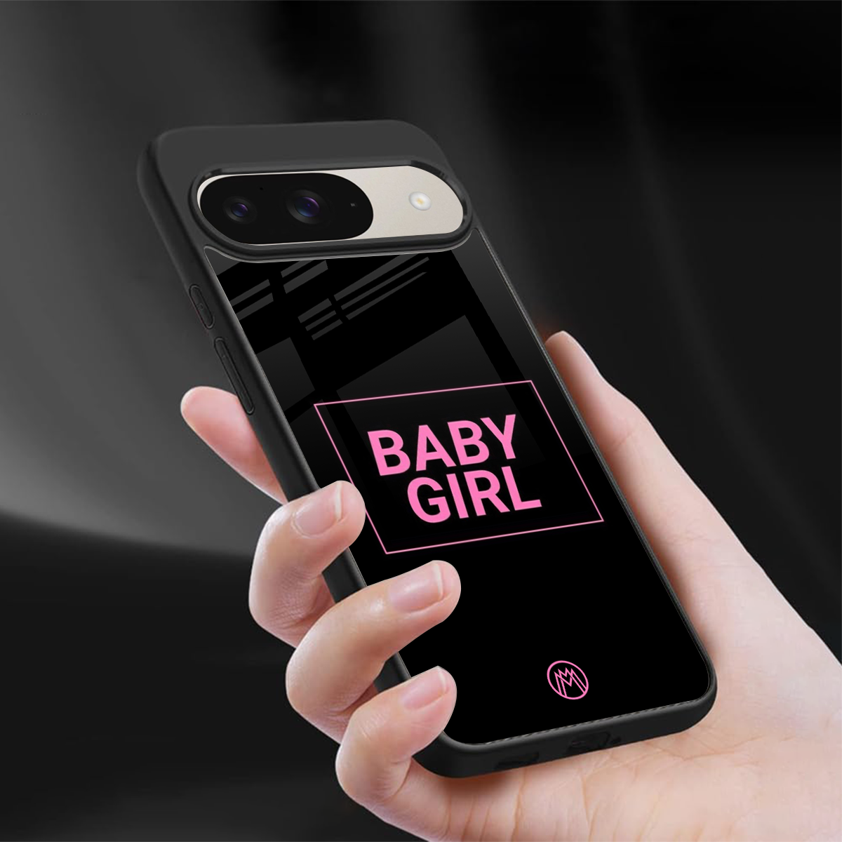 baby girl back phone cover | glass case for google pixel 9