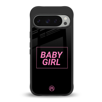 baby girl back phone cover | glass case for google pixel 9 pro xl
