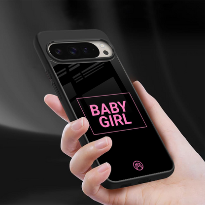 baby girl back phone cover | glass case for google pixel 9 pro xl