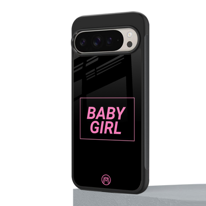 baby girl back phone cover | glass case for google pixel 9 pro xl