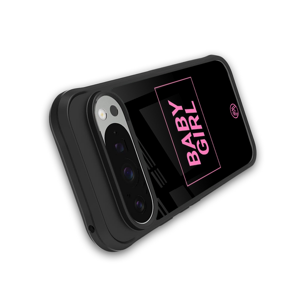 baby girl back phone cover | glass case for google pixel 9 pro