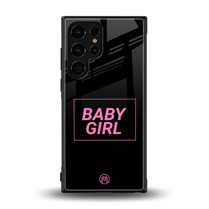 baby girl back phone cover | glass case for samsung galaxy s24 ultra