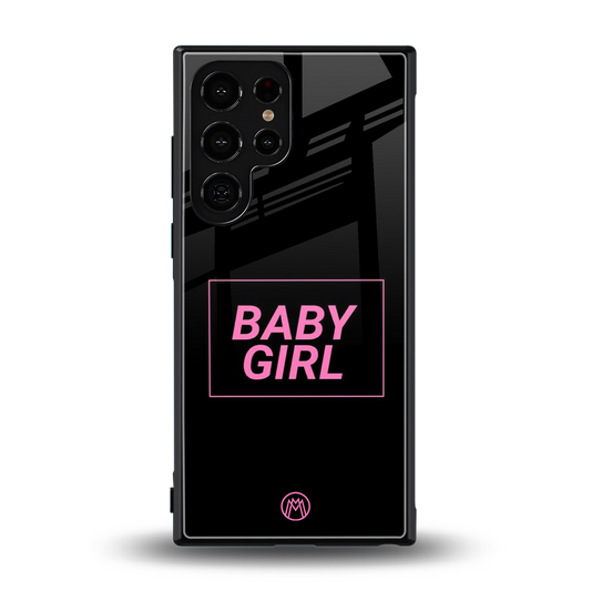 baby girl back phone cover | glass case for samsung galaxy s24 ultra