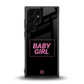 baby girl back phone cover | glass case for samsung galaxy s23 ultra