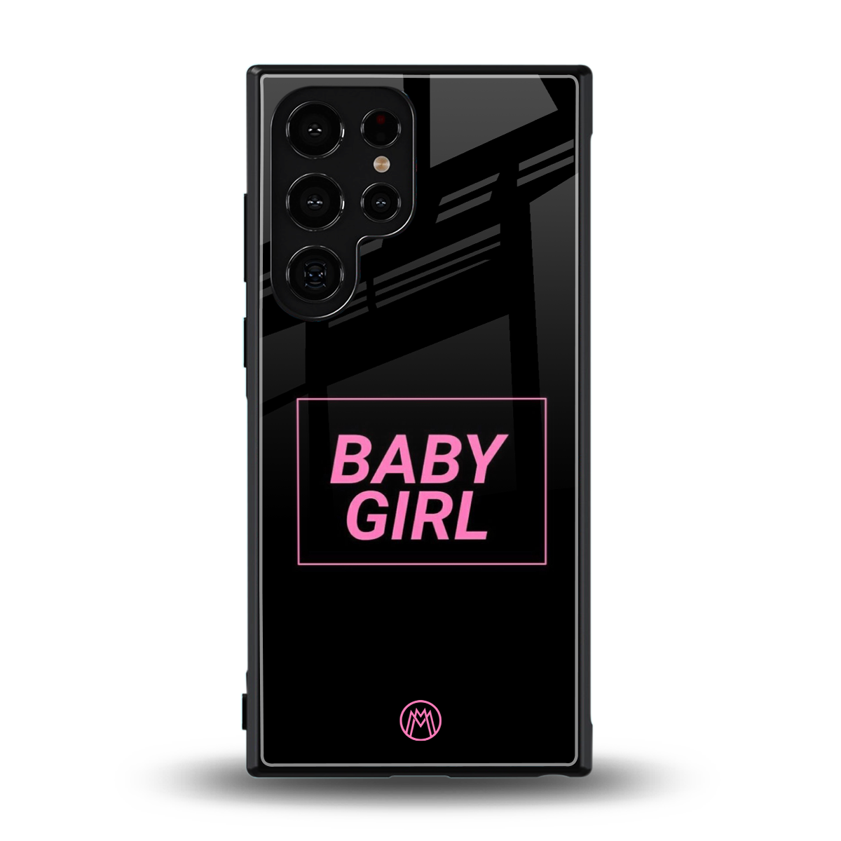 baby girl back phone cover | glass case for samsung galaxy s23 ultra