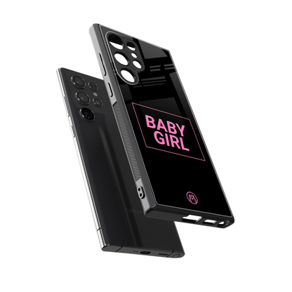 baby girl back phone cover | glass case for samsung galaxy s24 ultra