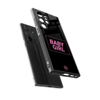 baby girl back phone cover | glass case for samsung galaxy s23 ultra