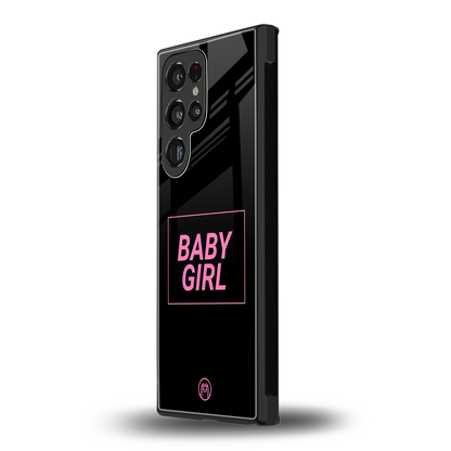 baby girl back phone cover | glass case for samsung galaxy s24 ultra