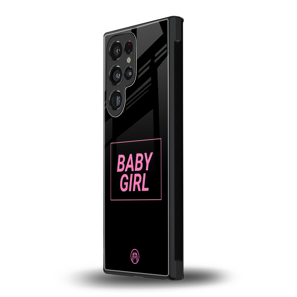 baby girl back phone cover | glass case for samsung galaxy s23 ultra