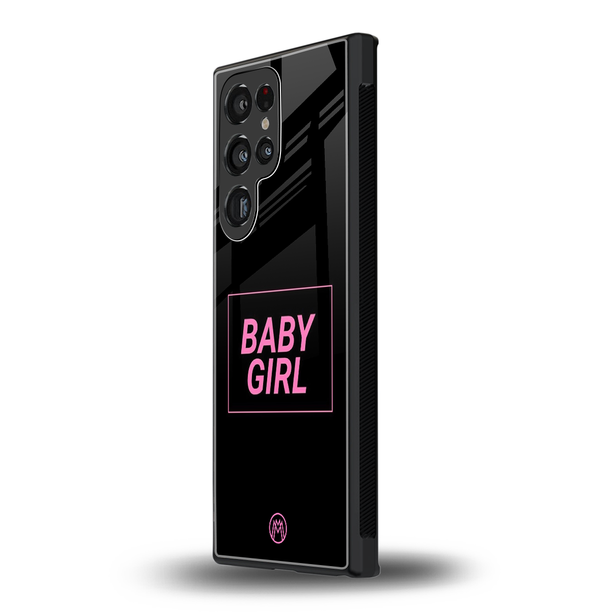 baby girl back phone cover | glass case for samsung galaxy s23 ultra
