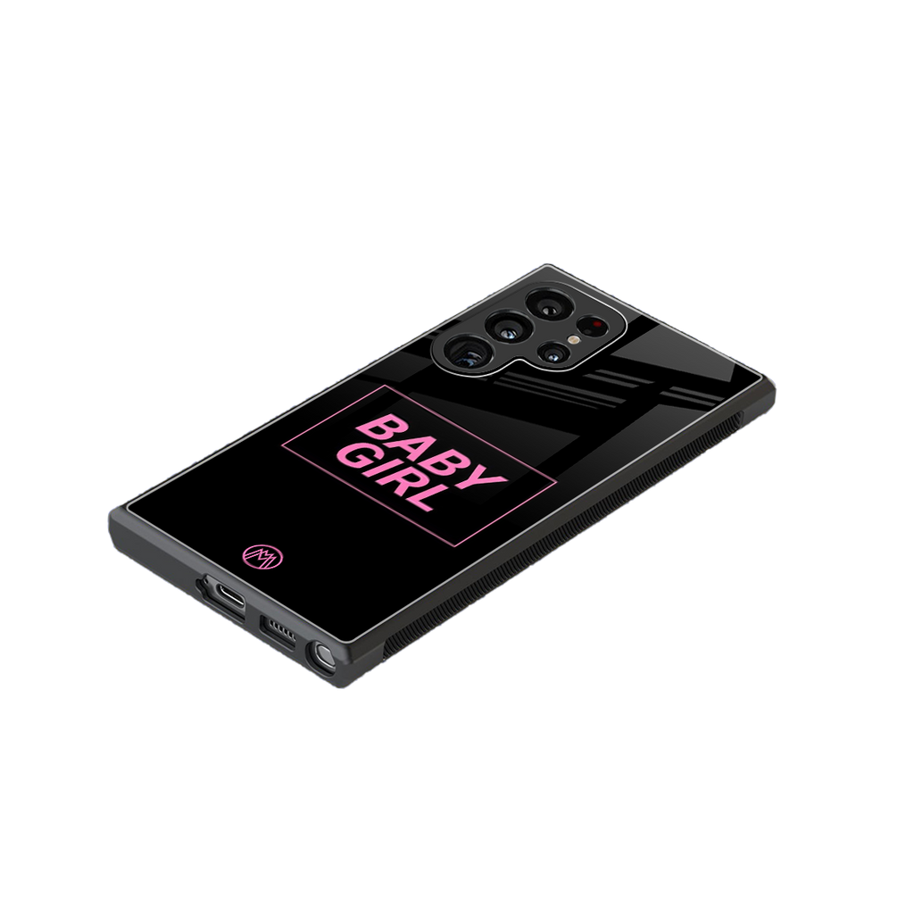 baby girl back phone cover | glass case for samsung galaxy s24 ultra