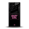 baby girl back phone cover | glass case for samsung galaxy s25 ultra