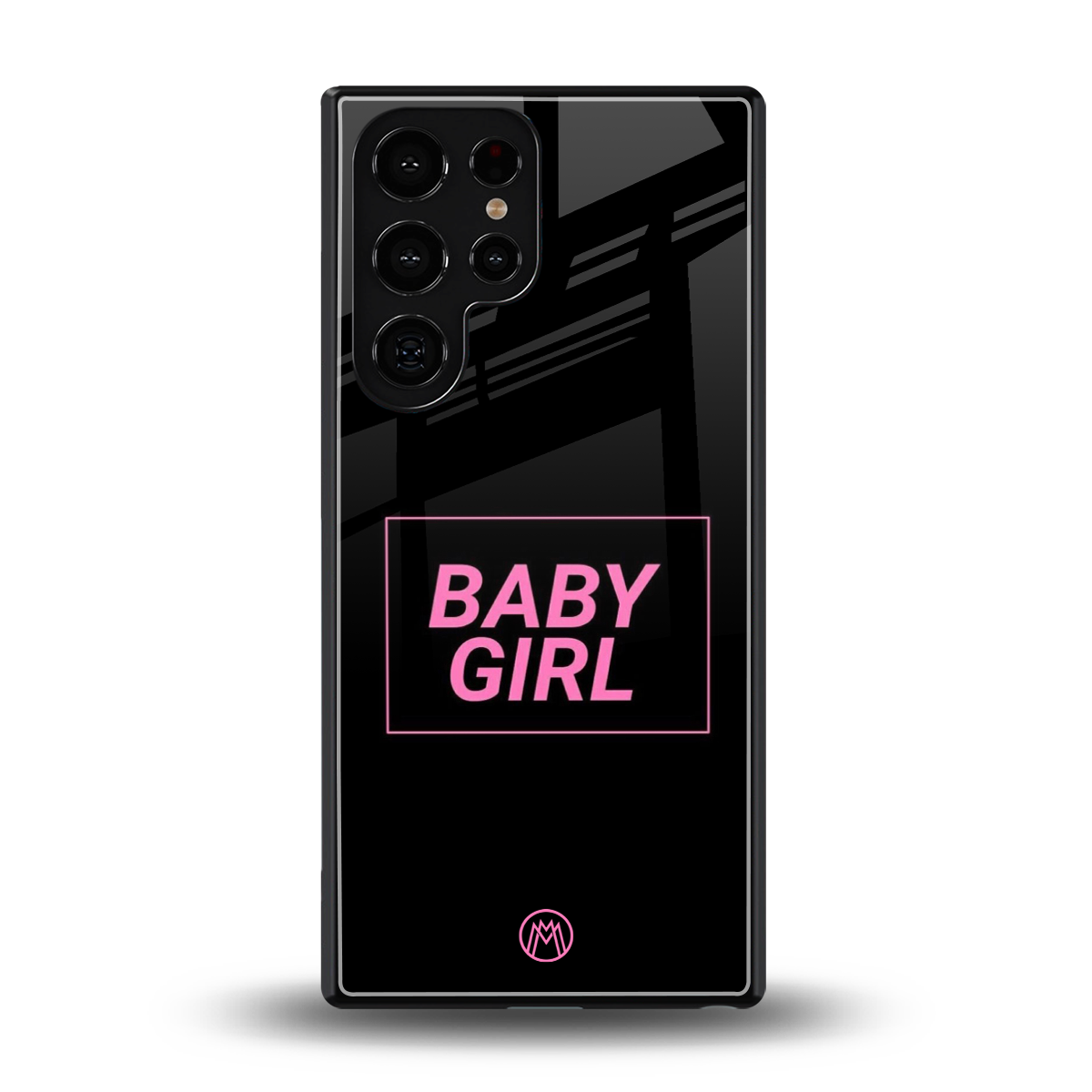 baby girl back phone cover | glass case for samsung galaxy s25 ultra