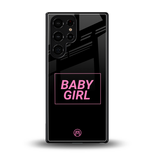 baby girl back phone cover | glass case for samsung galaxy s25 ultra