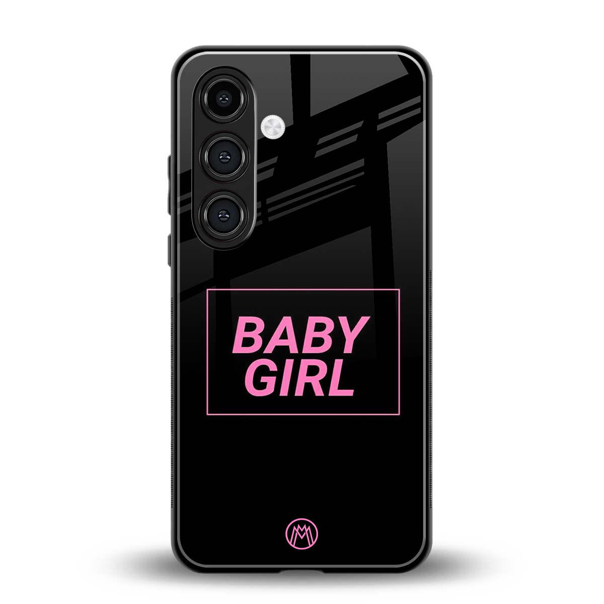 baby girl back phone cover | glass case for samsung galaxy s25 plus